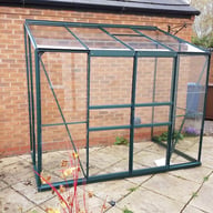 Green 4x8 Vitavia Ida Lean to Greenhouse