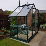 Green 6x4 Vitavia Venus Greenhouse with Toughened Glass
