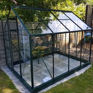 Green 8x6 Vitavia Venus Greenhouse with Toughened Glass