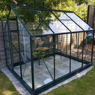 Green 8x6 Vitavia Venus Greenhouse with Toughened Glass