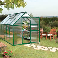 Palram Mythos 6x10 Polycarbonate Greenhouse in Green