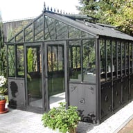 10x16 Janssens Helios Retro Greenhouse Gable
