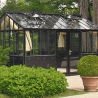 7x7 Janssens Helios Retro Greenhouse Black