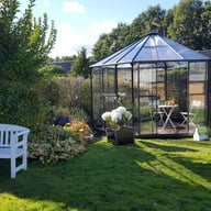 Halls Atrium Green Hexagonal Garden Room
