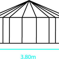 Halls Atrium Hexagonal Greenhouse Dimensions