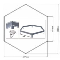 Halls Atrium Hexagonal Greenhouse Plan Dimensions
