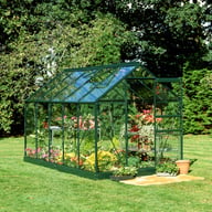 Halls Popular 6x10 Green Greenhouse