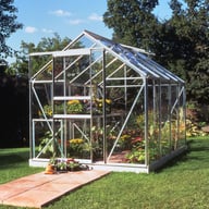 Halls Popular Silver 8x6 Greenhouse Horti