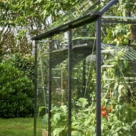 Halls Qube 6x6 Greenhouse Corner Gutter View