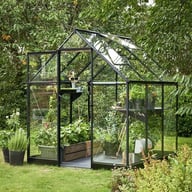 Halls Qube 6x6 Greenhouse Corner View