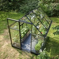 Halls Qube 6x6 Greenhouse Side Elevation View