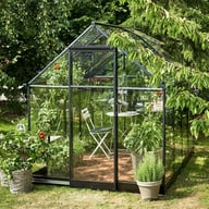 Halls Qube 8x6 Greenhouse Front View
