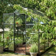 Halls Qube 8x6 Greenhouse Left Side View
