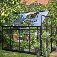 Halls Qube 8x6 Greenhouse Open Vent View
