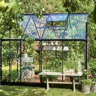 Halls Qube 8x6 Greenhouse Side Vent View