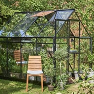 Halls Qube 8x6 Greenhouse Vent Side View