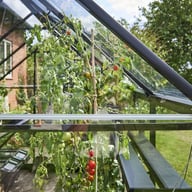 Halls Qube Greenhouse 80mm Wide Gutter