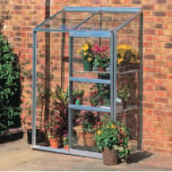 Halls 2ft x 4ft Wall Garden Lean to Greenhouse