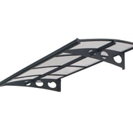 Palram Canopia Amsterdam 2230 Door Canopy Dark Grey Clear