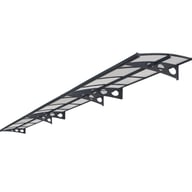 Palram Canopia Amsterdam 6690 Door Canopy Dark Grey Clear