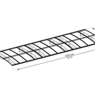 Palram Canopia Amsterdam 6690 Door Canopy Dark Grey Dimensions