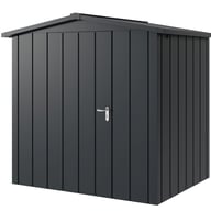 Hormann Juno 7x5.5 Apex Metal Garden Shed Anthracite Grey