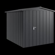 Hormann Juno 7x8.5 Apex Metal Garden Shed Anthracite Grey