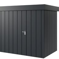 Hormann Juno 8.5x5.5 Pent Metal Garden Shed Anthracite Grey