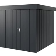 Hormann Juno 8.5x8.5 Pent Metal Garden Shed Anthracite Grey