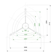 Lichfield Shield Wooden Garden Shelter Plan Dimensions