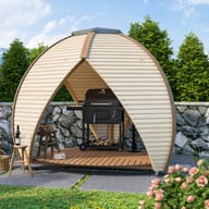 Lichfield Shield Wooden Garden BBQ Shelter