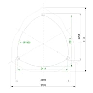 Lichfield Shield Wooden Garden Shelter Plan Dimensions