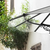 Palram Canopia Iris 1780 Door Canopy Black Acrylic Panels