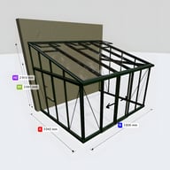 Janssens Arcadia 10x12 Victorian Lean To in Green