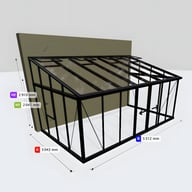 Janssens Arcadia 10x17 Victorian Lean To in Black