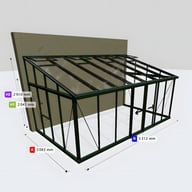 Janssens Arcadia 10x17 Victorian Lean To in Green