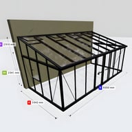 Janssens Arcadia 10x19 Victorian Lean To in Black