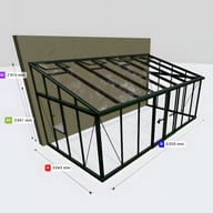 Janssens Arcadia 10x19 Victorian Lean To in Green