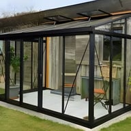 Janssens Arcadia 5x10ft Lean To in Black