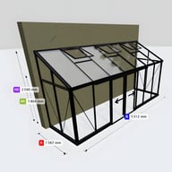 Janssens Arcadia 5x17 Lean To in Black