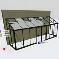 Janssens Arcadia 5x19 Lean To in Green