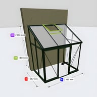 Janssens Arcadia 5x7 Victorian Lean To in Green