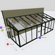 Janssens Arcadia 7x19 Lean To in Green