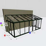 Janssens Arcadia 7x17 Lean To in Green