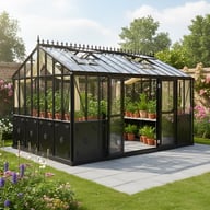 7x7 Janssens Helios Retro Greenhouse