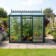 Janssens Helios Urban 5x8 Greenhouse in Green