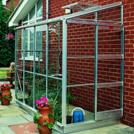 Elite Kensington 4x8 Lean to Greenhouse in Alloy