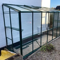 Elite Kensington 4ft lean-to greenhouse, 12x4, green finish