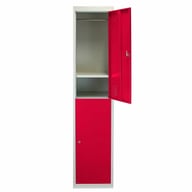 Bulldog 2 Door Clothes Locker Red