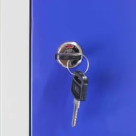 Bulldog 6 Door Locker Blue Keys